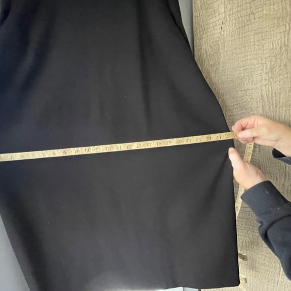 Black Shift Dress with Ruffle Sleeve - Picture 8 of 8